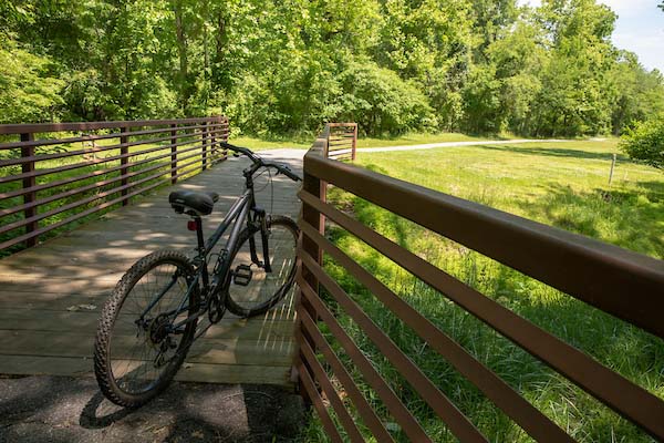 Henson Creek Trail with a bike