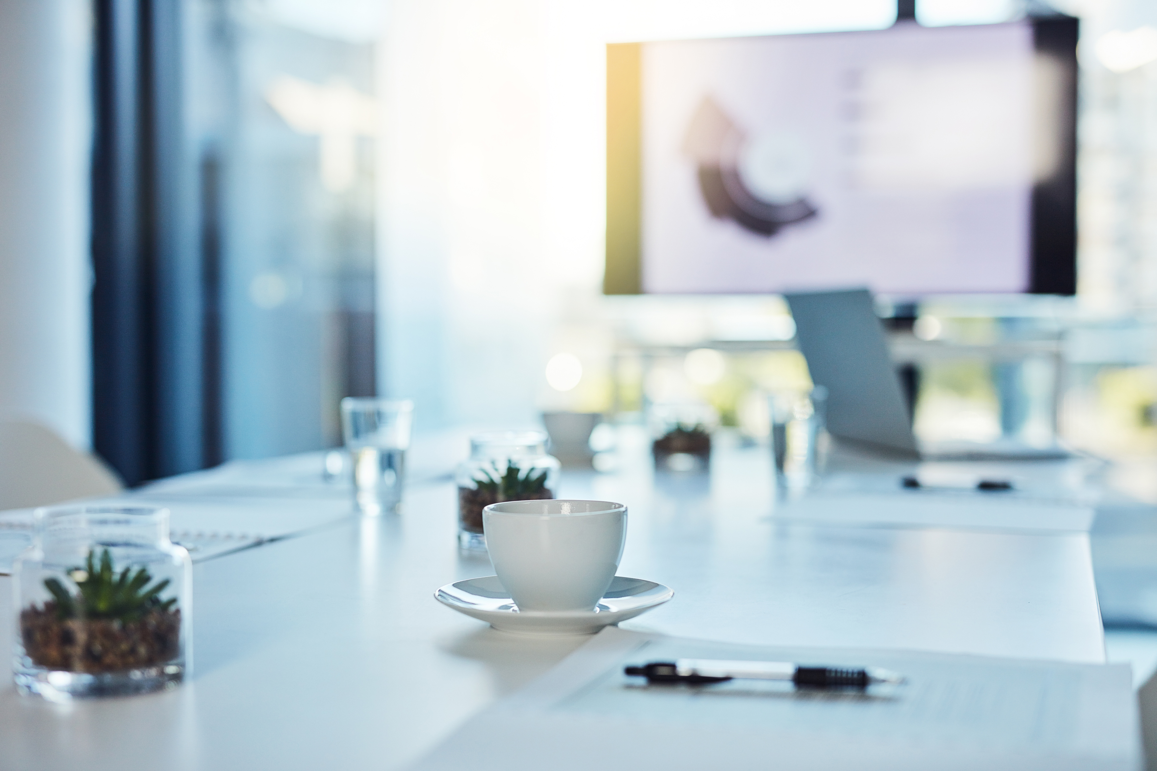 Shot of an empty boardroom in a modern office